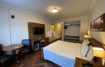 Apartamento flat 1 dormitório, mobiliado no wish serrano, gramado