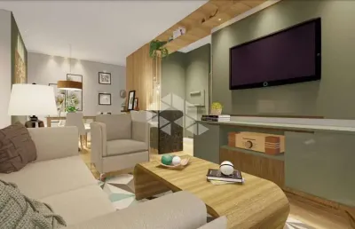 Apartamento 2 dormitórios,1 suite, lavábulo, com  69m², 1 vaga, no ipê amarelo em gramado