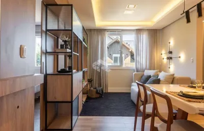 Apartamento 1 dormitório/suíte, 48,36m², 1 vaga no bairro bavária em gramado