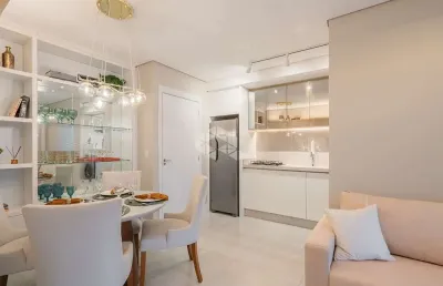 Apartamento com 2 dormitórios, 1 vaga/box, sacada com churrasqueira, em guaíba/rs