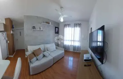 Apartamento semi mobiliado 48,27m² 2 dormitórios 01 vaga no bairro olaria, em canoas
