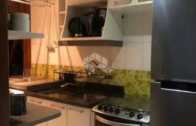 Apartamentoà venda mobiliado, 1 dormitório, lavabo, vaga coberta.