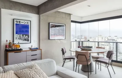 Apartamento de 73m² em pinheiros mobiliado com vaga na garagem