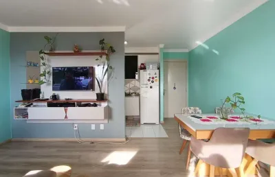 Apartamento 3 dormitórios com sacada e churrasqueira, 1 vaga e infra completa