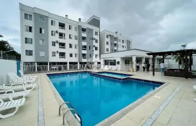 Apartamento semi mobiliado à venda - 2 quartos - barra do aririú, palhoça