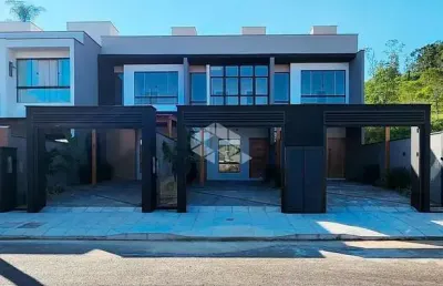 Geminado com 2 suítes pronto para morar no bairro três rios do norte em jaraguá do sul, sc