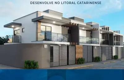 Casa geminada 1 suíte, 2 quartos/dormitórios em barra velha, sc