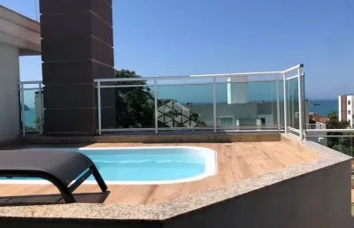 Cobertura mobiliada  à venda em canasvieiras vista mar