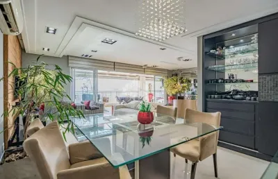 Apartamento á venda alto padrão na vila romana com 206 m², 04 dormitórios, 03 suítes, 03 vagas de garagem!