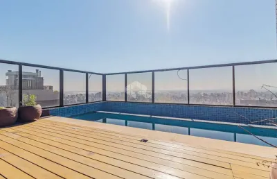 Vista espetacular de 360 graus nessa cobertura de 3 suítes