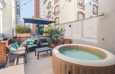 Apartamento garden à venda com suíte e vaga no bairro auxiliadora