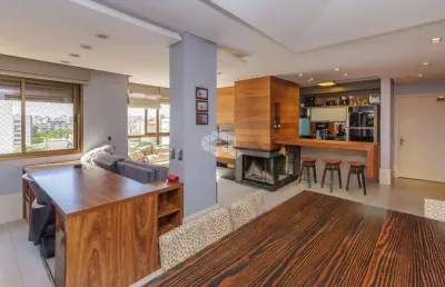 Apartamento mobiliado no bairro santana, com churrasqueira, lareira e suíte