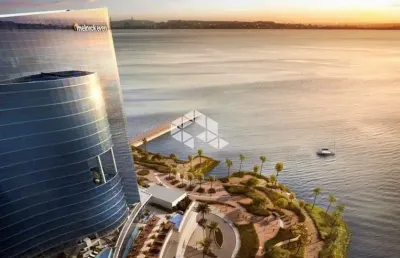Sala com 103m² no pontal, em andar alto e vista para o guaíba