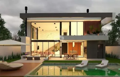 Casa em condomínio com 300m² e 4 suites em alphaville porto alegre para comprar