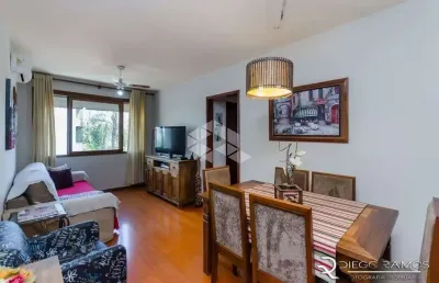 Apartamento 2 dormitorios dependencia completa, semi-mobiliado, elevador e garagem coberta