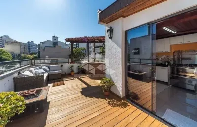 Cobertura 2 dormitórios, 1 suíte, 1 vaga, bairro auxiliadora, porto alegre