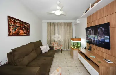 Apartamento no bairro roçado, em sâo josé, sc, semi-mobiliado, 03 dormitórios, e 01 vaga de garagem.