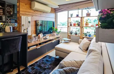 Apartamento 02 dormitórios, 63,43m², suíte e vagas no bairro cristal.