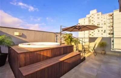 Cobertura com 3 dormitórios, suíte, jacuzzi e vaga de garagem