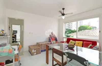 Apartamento de 2 dormitórios com 1 vaga no bairro petrópolis  com dependência