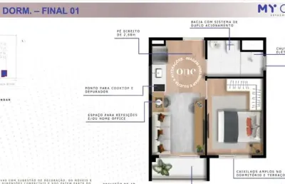 Apartamento com 1 quartos à venda em jardim das acácias - sp