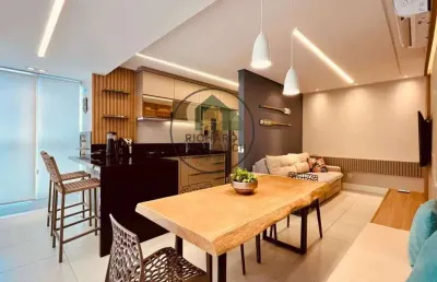 Apartamento à venda nas toninhas, com 2 suítes, 66m²