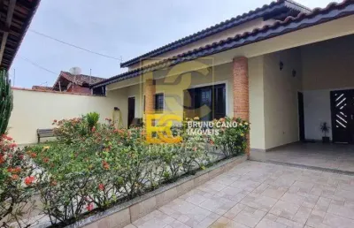 Casa térrea á 900m do mar  - balneário são joão batista i - peruíbe/sp