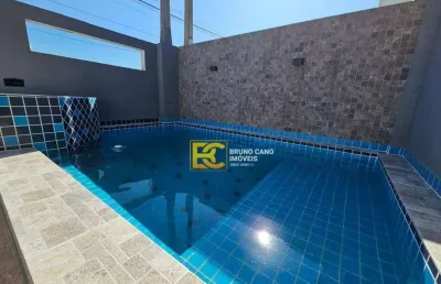Casa com 2 dormitórios à venda, 86 m² por r$ 380.000,00 - flora rica ii - peruíbe/sp