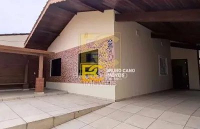 Casa térrea á 200 metros do mar - oasis - peruíbe/sp