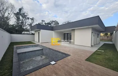 Casa térrea com piscina - residencial são luiz - peruíbe/sp