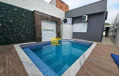 Casa térrea moderna com piscina -  josedy - peruíbe/sp