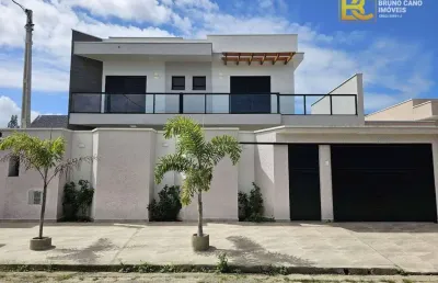 Sobrado moderno com piscina a 250m do mar - jardim imperador - peruíbe/sp
