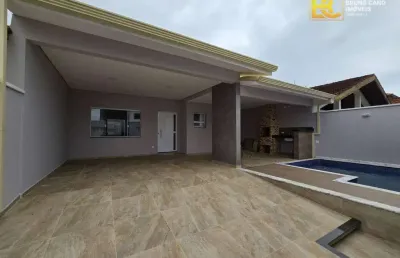 Casa nova a moderna á 700m da praia - oasis - peruíbe/sp