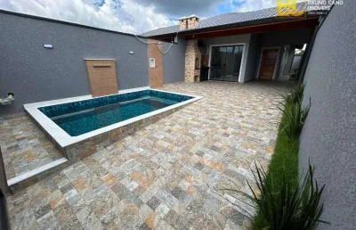 Casa a venda nova e moderna com piscina - peruíbe/sp