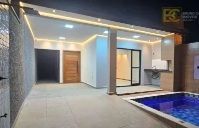 Casa com piscina para locação - flora rica ii - peruíbe/sp