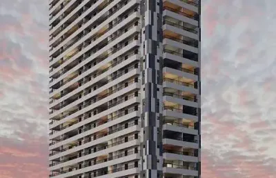 Belíssimo apartamento, à 50m do mar e lazer completo