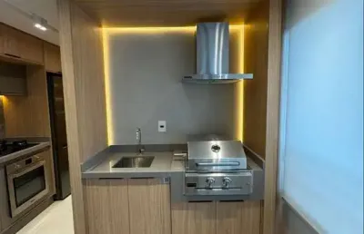 Belíssimo apartamento, à 700m do mar e lazer completo