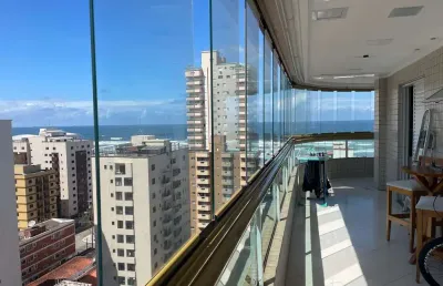 Belíssimo apartamento, lazer completo a 100m do mar