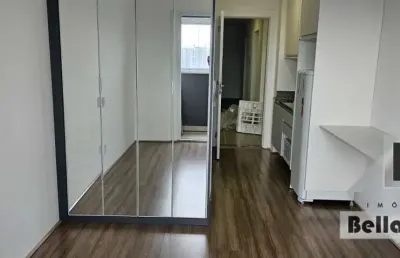 Apartamento/studio de 25m,  1 dormitório suite ,cozinha com sacada envidraçada