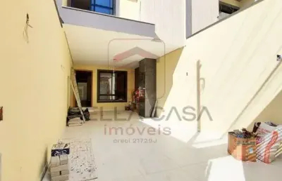 Sobrado novo a venda no bairro da mooca com 3 quartos e quintal