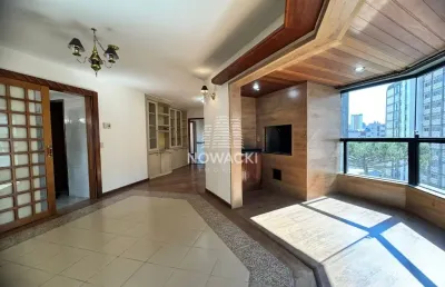 Apartamento semi mobiliado com 4 dormitorios e 3 vagas no batel