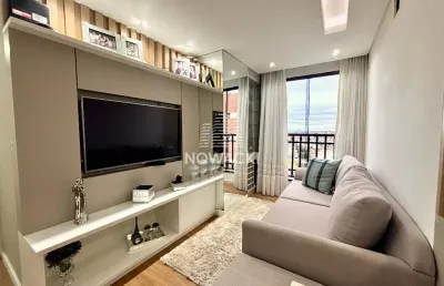 Apartamento face norte com 2 dormitórios e 1 vaga de garagem no novo mundo!