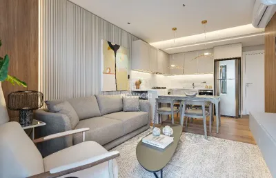 Lançamento curitiba! 1 suíte e 2 vagas, 71m2, ao lado do shopping barigui!