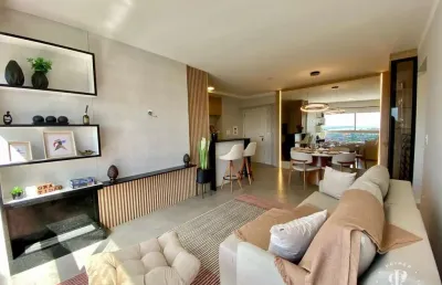 Apartamento finamente mobiliado e decorado com 2 dormitórios em tramandaí