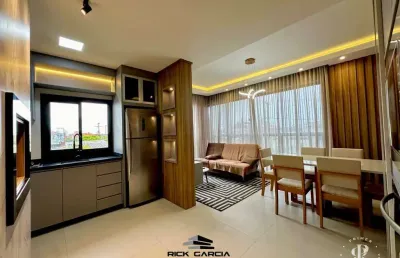 Apartamento mobiliado e decorado 2 dormitórios no centro de tramandaí.