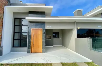 Excelente casa nova com 2 dormitórios sendo 1 suíte a venda em nova tramandaí