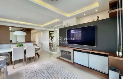 Apartamento amplo 02 dormitórios semimobiliado e 2 vagas de garagem