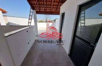 Cobertura com 2 dormitórios à venda, 44 m² por r$ 405.000,00 - jardim alvorada - santo andré/sp