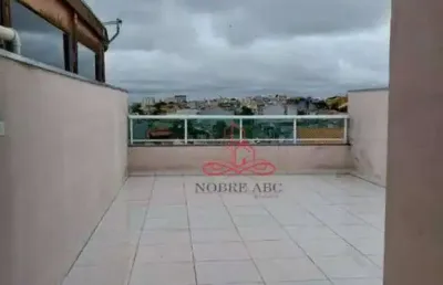 Cobertura com 2 dormitórios à venda, 110 m² por r$ 510.000,00 - vila linda - santo andré/sp