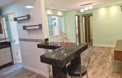 Apartamento com 2 dormitórios para alugar, 53 m² por r$ 2.959/mês - vila alpina - santo andré/sp
